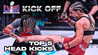 The BEST HEAD KICK FINISHES in Invicta FC HISTORY [upl. by Llemmart]