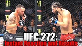 UFC 272 Reaction and Results [upl. by Ethbinium]