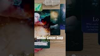 GEMINI CANCER CUSP  What are you MANIFESTING 🪄 cusp tarotshorts geminicancercusp [upl. by Nerreg]