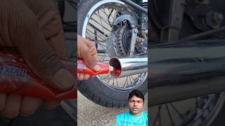 Amazing technique for bike 🚳 silencer cleaning 🧹 automobile bulletsilencer modified rx100 [upl. by Schenck]