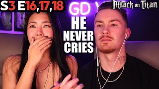 This is PEAK ANIME  Attack on Titan Reaction S3 Ep 161718 [upl. by Candyce]