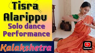 Tisra Alarippu Alarippu Bharatanatyam KalakshetraClassical dance [upl. by Oremar]