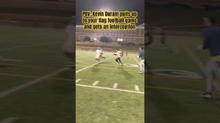 Throwback video of kevin Durant playing flag football [upl. by Itteb]