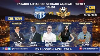 EXPLOSION AZUL EMELEC vs LIBERTAD DE LOJA 17  FEBRERO  24 [upl. by Schaffel]