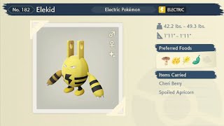 Pokémon Legends Arceus Shiny Elekid [upl. by Eilliw]