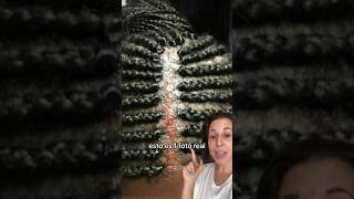 😱TRENZAS CON PELO POSTIZO DAÑAN EL PELO pelo peinados cabello reaction [upl. by Areid266]