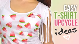 DIY Easy TShirt Upcycle Ideas that are perfect for Summer  Cutify DIY 2 [upl. by Bergmann]