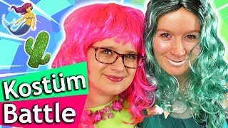 DIY KARNEVAL KOSTÜME selber machen  Fasching Ideen Kaktus vs Meerjungfrau Sonntagschallenge 201 [upl. by Dur]