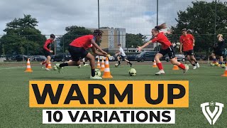 Fun Warm Up with 3 cones  Soccer  Football Training  U11  U12  U13  U14  U15  U16 [upl. by Odie]