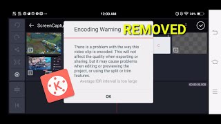 There is a problem with the way this video clip is encoded  Encoding Warning in kinemaster [upl. by Bywaters]