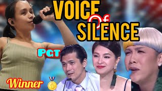 PILIPINAS GOT TALENT AUDITION  INCREDIBLE PERFORMANCE SI ATE  VOICE OF SILENCE 🤫 pgt audition [upl. by Ise907]