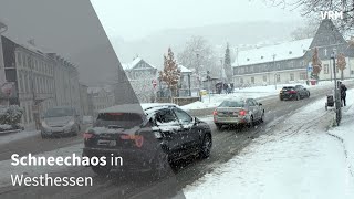 Schneechaos in Wiesbaden und im Untertaunus [upl. by Neumeyer]