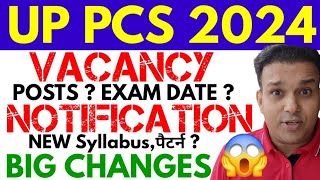 UPPSC 2024 VacancyDetail NotificationPosts EXAM DATE CUTOFFEligibilitySyllabusPatternAGEEWS [upl. by Ambrosane91]