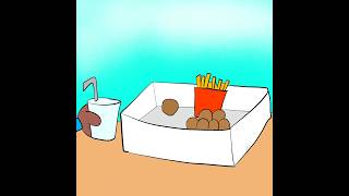 6 piece chicken nugs Animation Meme shorts [upl. by Jen]