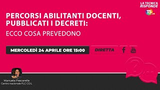 Percorsi abilitanti docenti pubblicati i decreti ecco cosa prevedono [upl. by Gran]