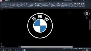 Utilizziamo il comando ARCTXT per disegnare il logo BMW su Autocad  Prof Paolo Mosca [upl. by Lleryd]