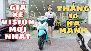 Giá Xe Vision Tháng 10 Hạ Cực Mạnh [upl. by Ardnoek]