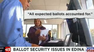 During a ballot transfer in Edina Hennepin County Minn  a large number of ballots were left unatt [upl. by Henrieta]