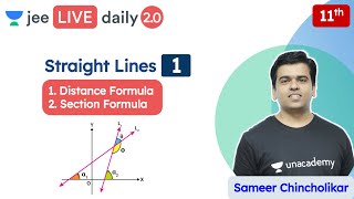 JEE Straight Lines L1  Class 11  Unacademy JEE  JEE Maths  Sameer Chincholikar [upl. by Gaspar]