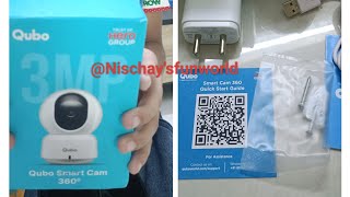 Unboxing QUBO Smartcam 360 WiFi Home Security camera  QUBO SmartCam360UnboxingNischaysfunworld [upl. by Ardnwahs142]