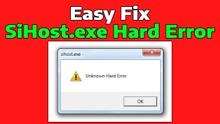 How To Fix SiHost Exe Hard Drive Error in Windows 11 [upl. by Nowyt]