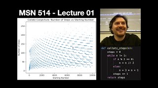 MSN 514  Lecture 01 Collatz conjecture Euler method Verlet integration [upl. by Etoile78]