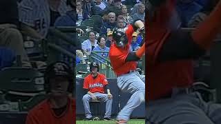 Giancarlo Stanton Hit In Face With Pitch [upl. by Einneg]