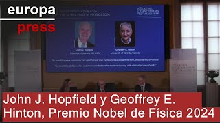 John J Hopfield y Geoffrey E Hinton Premio Nobel de Física 2024 [upl. by Arahas]