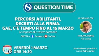 Percorsi abilitanti decreti alla firma GAE c’è tempo fino al 15 marzo [upl. by Mcclenaghan129]