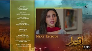 Iqtidar Episode 20  Teaser Episode 21  Anmol Baloch  Ali Raza  Green TV Entertainment [upl. by Kirat361]