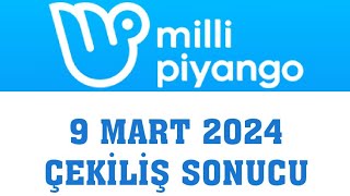 Milli Piyango Çekiliş Sonuçları 9 Mart 2024 [upl. by Ahterod]