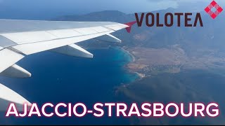 TRIP REPORT Volotea Airbus A319 from Ajaccio AJA to Strasbourg SXB [upl. by Eiramnerual]