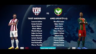 PES 13 Bandırmaspor v Amedspor Trendyol 1 Lig 5 Hafta [upl. by Lifton]