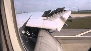 Air China 777300 PEKIAH April 2014 Landing [upl. by Grega231]