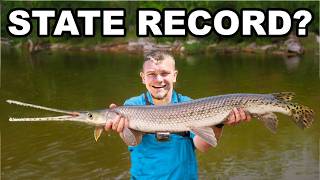 Can I Catch a State Record Gar Fish [upl. by Derwood349]