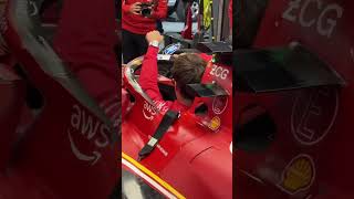 Charles leclerc arriba de la ferrari previo a la final de la f1 en las vegas [upl. by Shela]