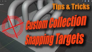 Blender Tips Custom Collection Snapping Targets [upl. by Ayaladnot]