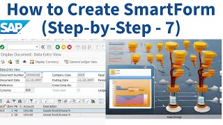 How to create SmartForms in SAP ABAP Project StepbyStep  7 [upl. by Esiouqrut]