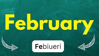 Cómo pronunciar February Febrero en inglés [upl. by Ahseket12]