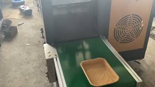 paperboard trays manufacturer using JBZ600 to making pressed tray bowls for dual ovenable pacakging [upl. by Fernyak332]