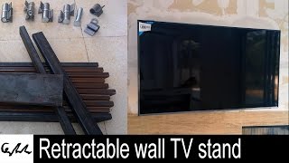 Retractable wall TV stand [upl. by Mcleroy]