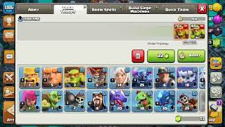 Clash of Clans level 186  Game play Walk through Part 145 Tutorial iOS Android [upl. by Akyre87]