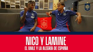 Nico Williams y Lamine Yamal el baile y la alegría de España  🔴 SEFUTBOL [upl. by Freeman]