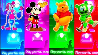 Poppy Playtime GameToons 🆚 Mickey Mouse 🆚 Winner The Pooh 🆚 The Gummy Bear Show 🎶 Who is best [upl. by Adirf699]