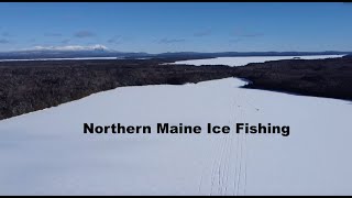 Northern Maine Ice Fishing  2 Locations in 1 Day  Salmon  Splake  Perch [upl. by Acissaj]