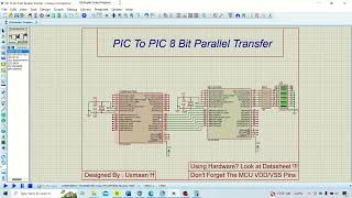 PIC TO PIC Port Parallel Transfer  PIC18F45K20  XC8 [upl. by Enidlareg]