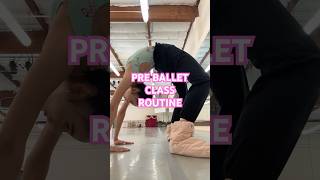 PRE BALLET CLASS ROUTINE ballerinaballetwarmupgrwmdancerasmrathleteworkout [upl. by Candi479]