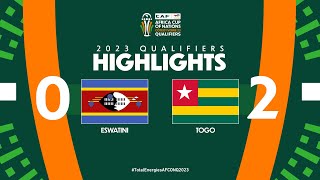 Eswatini 🆚 Togo  Highlights  TotalEnergiesAFCONQ2023  MD5 Group L [upl. by Iris225]