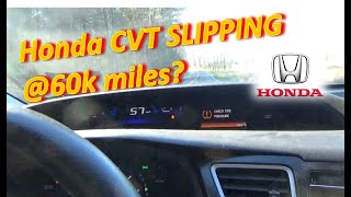 Honda CVT SLIPPING 60k miles Repair  TPMS Calibration [upl. by Boutis916]