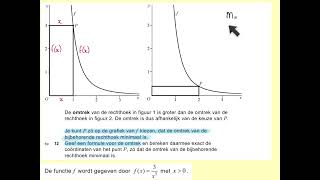 2022II Minimale omtrek vraag 12 Havo wiskunde B [upl. by Ylesara]